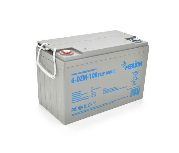 Акумулятор Тяговий AGM MERLION 6-DZM-100, 12V 100Ah, клема М8 ( 330 x 175 x 220) Q1