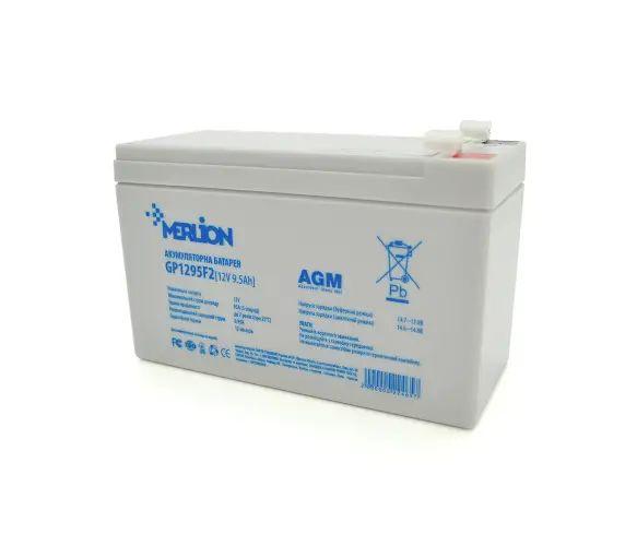 Акумулятор AGM - 9.5 Аг, 12 В гелевий Merlion GP1295F2 Q10/420