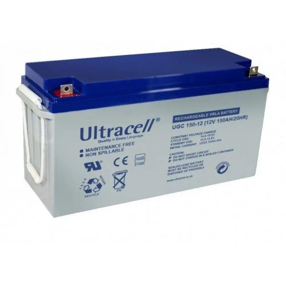 Акумулятор гелевий - Ultracell 150 Ah 12 V UCG150-12 GEL White Q1/36