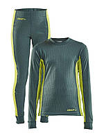 Детский комплект термобелья CORE DRY BASELAYER SET JR, Зелений, 74/80