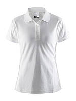 Женская футболка Polo Shirt Pique Classic Woman, Білий, XL
