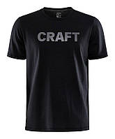 Мужская футболка CORE CRAFT SS TEE M, Чорний, XS