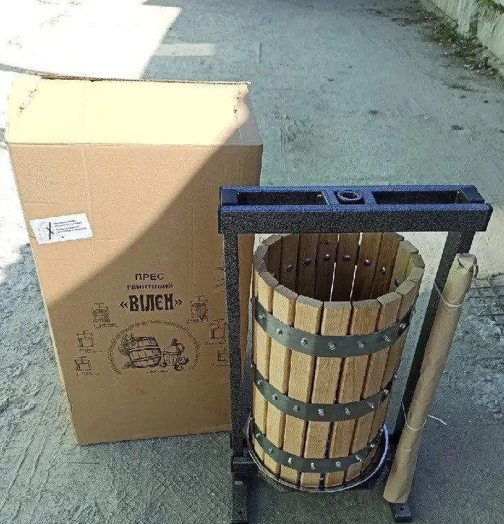 Прес для соку Вілен 25 літрів Дуб, фото 1