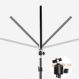 Світлодіодна прямокутна лампа для фото відео зйомки PL26 штатив 2м LED прожектор портативний Ra95+, фото 6