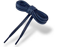 Шнурки обувные плоские с пропиткой цвет темно-синий (2.5) 70-150см 100см