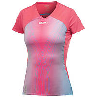 Женская футболка Elite Run V-Neck Tee Woman, Різнокольоровий, XS