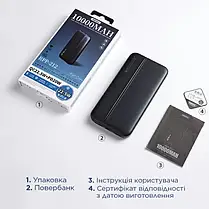 Портативний зарядний пристрій УМБ-повербанк Remax Tinyl Series 20 Вт + 22.5 Вт PD+QC 10000MAH BLACK RPP-212, фото 4