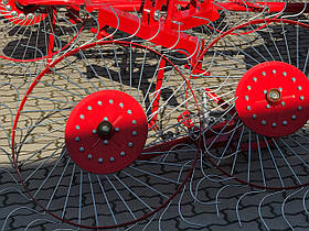 Навісна сінограбарка "Сонечко" 2 колеса - Граблі ворушилки