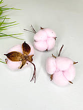 Бавовна натуральна рожева