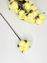 Бавовна на дротику натуральна жовта