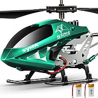 Радиоуправляемый вертолет SYMA S107H-E с двумя перезаряжаемыми батареями для детей(без упаковки, новый )