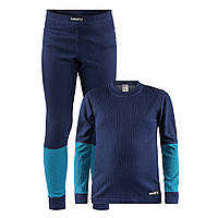 Комплект дитячої термобілизни Baselayer Set Junior, Синій, 74/80