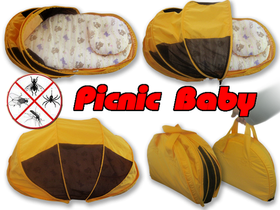 Дитяче ліжко переноска (сумка-ліжко) «Picnic Baby» (різні кольори), фото 2