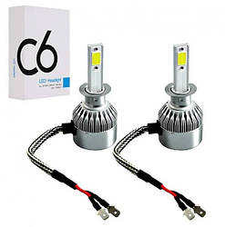 ОПТ 10 Комплектів C6 H1 автомобільних LED ламп 36W / Світлодіодні лампи / Автолампи