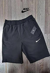 Чоловічі брендові спортивні шорти Nike (Найк), чоловічі повсякденні чорні. Чоловічий одяг