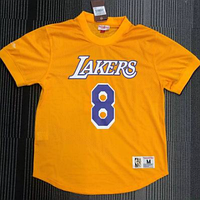 Жёлтая баскетбольная футболка Брайант 8 Лейкерс Bryant Los Angeles Lakers Mitchell & Ness NBA