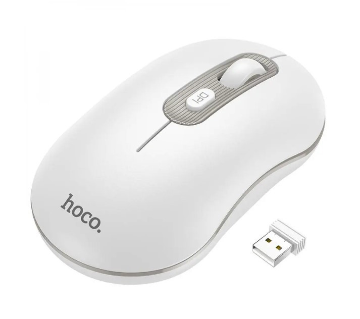 Мишка безпровідна Hoco GM21 dual-mode 2.4G для пк та ноутбуків сіра, фото 1