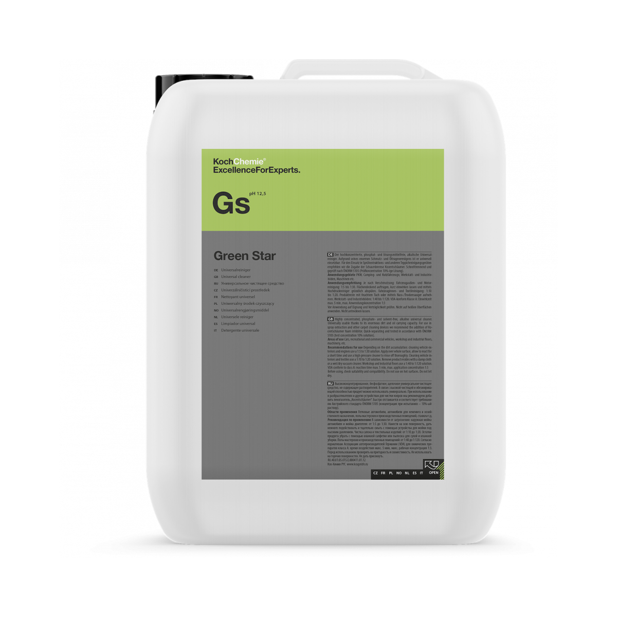 Універсальний безконтактний шампунь Koch Chemie Green Star (Gs), 5 л, фото 1
