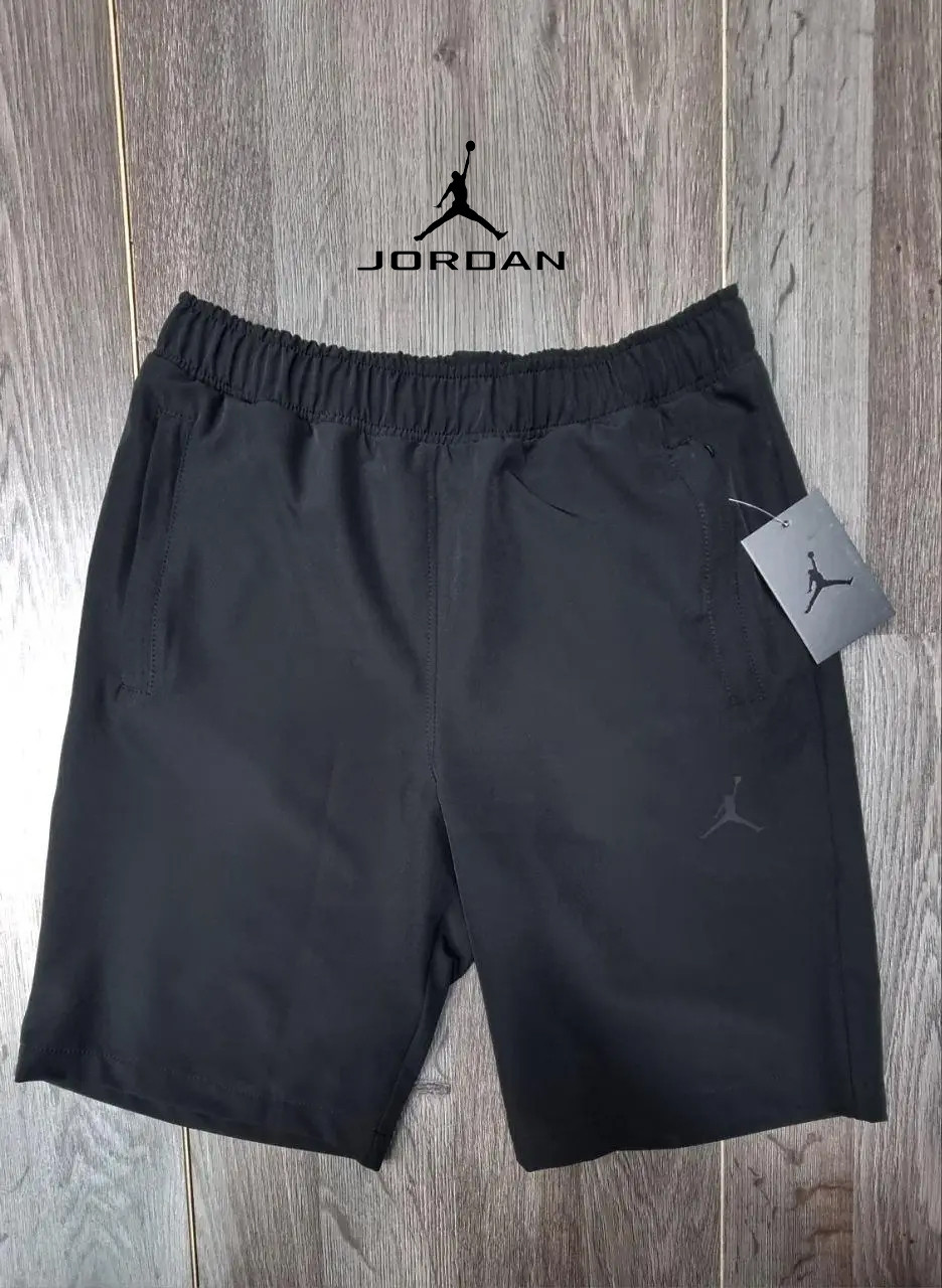 Чоловічі брендові спортивні шорти Jordan (Джордан), чоловічі повсякденні чорні. Чоловічі шорти, фото 1