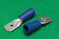 Клемма изолированная штыревая (папа) серии 6.3 мм под кабель 1.5-2.5мм2 MDV2-250
