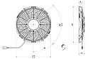 Вентилятор 10" (29.5 см), 24 B, 100 W тянучий, фото 4