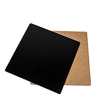 Підкладка 25х25 см під торт квадратна ДВП, чорна