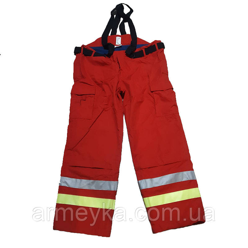 Бойовка штани, пожежного st protect s.p.a., червоний, вогнетривкий, Швейцарія