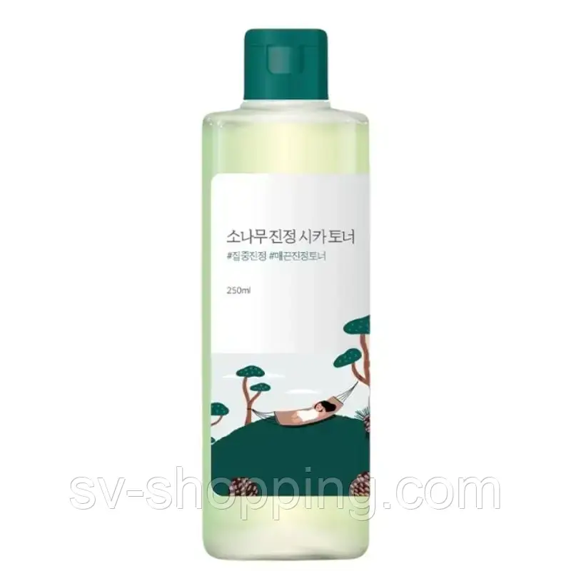 ROUND LAB Pine Calming Cica Toner 250 ml - Заспокійливий тонер з екстрактом голок сосни