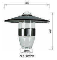Рассеиватель света для сквера (парка) Auris PMMA k-150 без кришки
