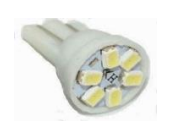 T10-3020-6SMD (аналог лампы W5W) белый 24V