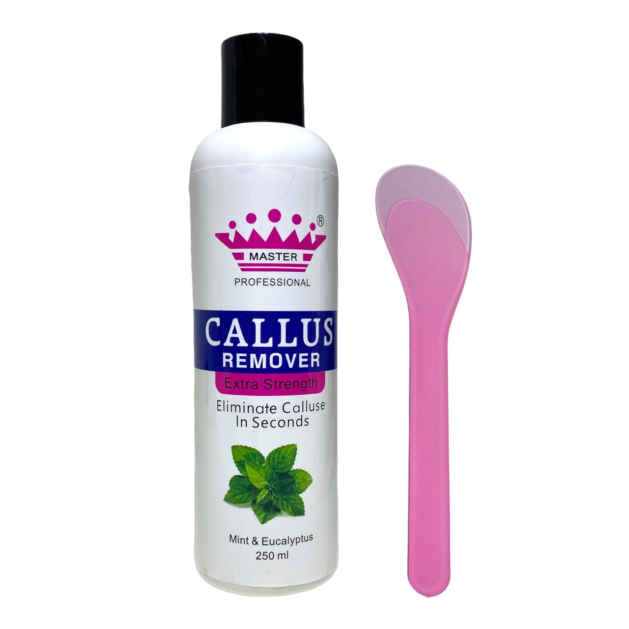 Засіб для педикюру Callus Remover Master Professional, 250 мл, м'ята-евкаліпт + шпатель