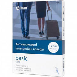 Гольфи антиварикозні basic care, закритий носок, клас компресії I Алком 00111