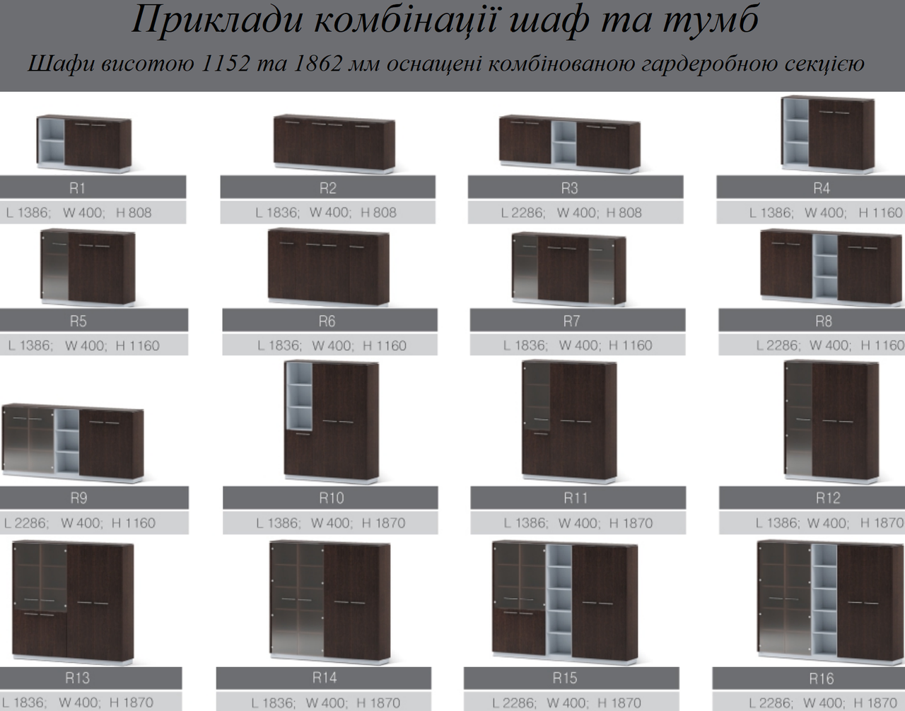 Корпус шкафа Рэй R7.60.14 для создания стенки шкафов 1386х400х1862 мм (MConcept-ТМ) - фото 6 - id-p638634213