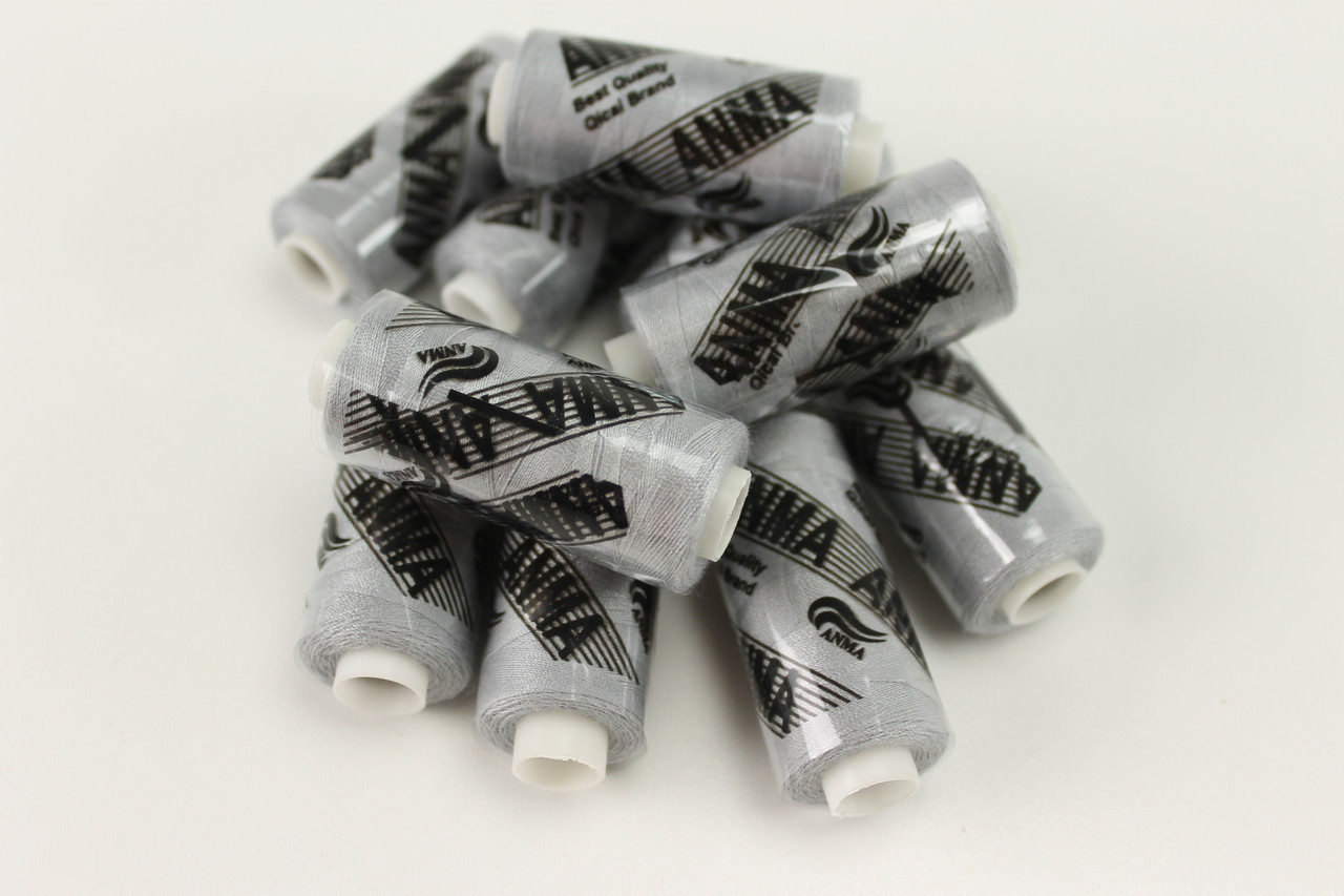 Нитки швейні 40/20, 400 ярдів, яскраво-сірого кольору № N-400-366-01, фото 1