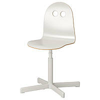 Детский стул для письменного стола ИКЕА ВАЛЬФРЕД / СИББЕН белый, 393.377.32