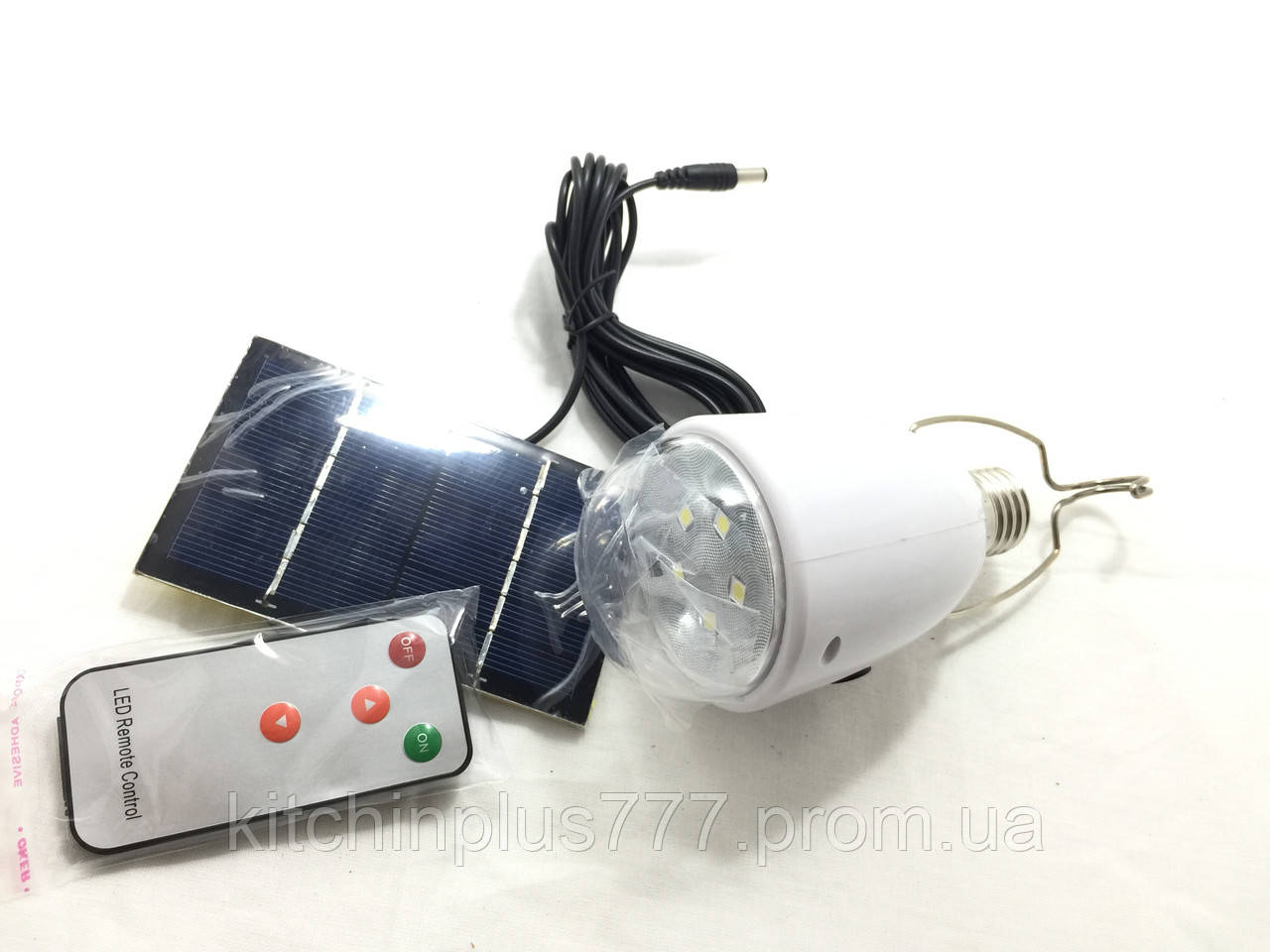 Світлодіодна лампа з акумулятором + сонячна батарея GD-lite GD-5005