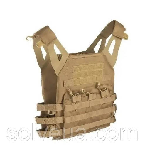 Тактичний жилет плитоноска Plate Carrier Gen 2 Mil Tec Койот (13463205).solve