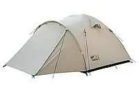 Палатка для ЗСУ Намет Tramp Lite Camp 3 пісчаний Тримісний універсальний туристичний намет 220 х 380 х 130 см