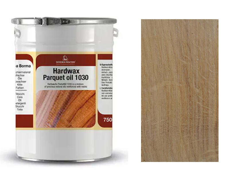 Масло/олія паркетне Parquet Oil 1030 на дубі/ясені (колір-Топлене молоко), Borma Wachs