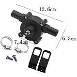 Насос на дриль для перекачування рідини та палива 20 л/хв Rewolt SL015, Насадка насос на шурупокрут для поливання, фото 5