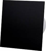 Вытяжной вентилятор чёрный глянец AirRoxy dRim 100 S BB plexi black на подшипниках