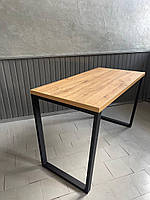 Стол в стиле лофт "Серия 2" обеденный стол 16 мм, 1200х600 мм, 60х30 мм