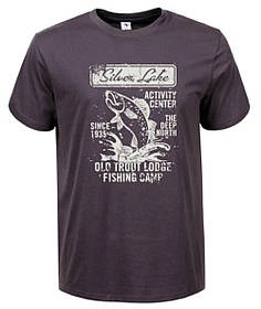 Чоловіча бавовняна футболка з принтом риби
