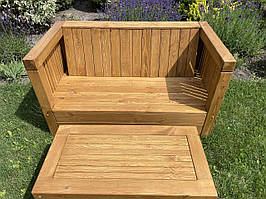 Диван 1,5 м Тоскана Меблі садова з натурального дерева