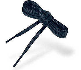 Шнурки взуттєві плоскі з просоченням колір чорний (2.4) 70-100см