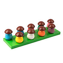 Дерев'яна гра сортер Грибочки KomarovToys А 379
