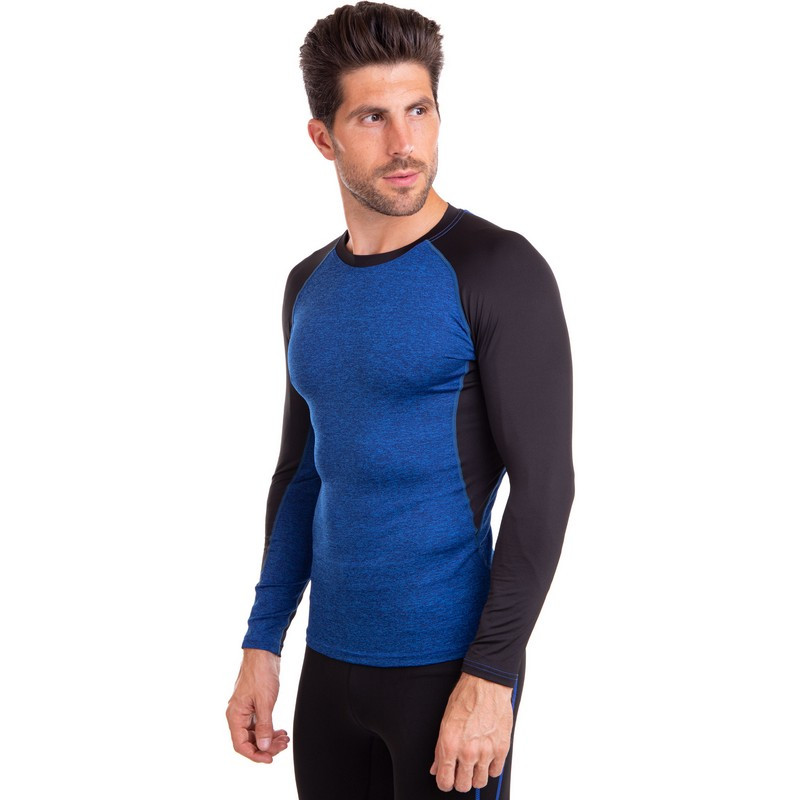 Спортивна футболка чоловіча Zelart Lidong 1005 розмір 3XL (185-190 см) Blue-Black