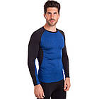Спортивна футболка чоловіча Zelart Lidong 1005 розмір XL (175-180 см) Blue-Black, фото 5