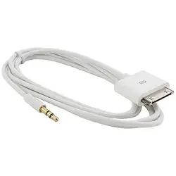 Аудіо-кабель Extradigital KBA1653 1.5m Apple 30-pin (тато) - 3, 5 minijack (тато) White