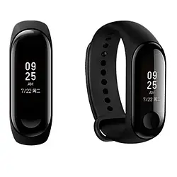 Ремінець для фітнес-браслету Xiaomi Mi Band 3/Mi Band 4 Black